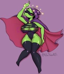alextherajs big_ass big_breasts big_butt big_nipples big_thighs big_titties breasts clothing curvaceous curvaceous_female curvaceous_figure curvy curvy_figure curvy_hips female female_focus female_only green_shadow_(pvz) green_skin nipples peashooter_(pvz) plants_vs_zombies popcap_games thigh_highs