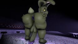 2025 3d_(artwork) animatronic anthro anus ass balls bedroom_eyes bent_over big_balls big_butt big_penis black_nose digital_media_(artwork) eyelashes five_nights_at_freddy's five_nights_at_freddy's_4 furniture genitals half-closed_eyes hand_on_butt hand_on_own_butt huge_cock inside lagomorph leporid long_ears looking_at_viewer looking_back machine male mammal narrowed_eyes on_table penis plushtrap_(fnaf) presenting presenting_anus presenting_hindquarters rabbit rear_view robot robot_anthro scottgames scut_tail seductive sfmmations short_tail small_but_hung smile solo spread_butt spreading table tail teapot_(body_type) thick_thighs three-quarter_view vein veiny_penis yellow_body yellow_ears yellow_eyes yellow_tail