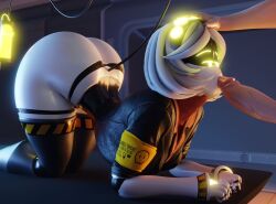 blowjob female large_ass male male/female murder_drones tagme v_(murder_drones)