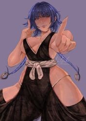 1girls almost_naked almost_nude alternate_version_at_source alternate_version_available big_breasts big_thighs bleach bleach:_the_thousand-year_blood_war breasts busty busty_female clothed curvy fanart female female_only hatsukiowil huge_thighs large_breasts light-skinned_female pinup revealing_clothes soifon solo sui-feng thick_legs thick_thighs thunder_thighs thunderthighs voluptuous wide_hips wide_thighs