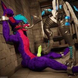 1:1 3d_(artwork) 4k absurd_res animal_genitalia animal_penis anthro anthro_on_anthro arms_tied balls basement biped black_body black_boots black_clothing black_footwear black_fur black_shoes blender_(artwork) blender_cycles blindfold blue_body blue_fur blue_penis bodily_fluids bondage bondage boots bound canid canine canine_genitalia canine_penis canis claws clothed clothing cum cum_drip cum_dripping_from_penis cum_on_penis depth_of_field digital_media_(artwork) dominant dragonplayer dragonplayer_(character) drinking drinking_urine dripping duo erection footwear fox funnel funnel_gag funnel_in_mouth fur gag gagged genital_fluids genitals green_penis grey_body grey_fur hair hi_res inside jacket jex jexouium knot leather leather_boots leather_clothing leather_footwear leather_jacket leather_topwear legwear living_urinal male male/male mammal mccheese178 multicolored_body nude on_ground open_mouth orgasm paws penis purple_body purple_fur red_body red_fur reflection restraints rexouium sex sex_dungeon shoes sitting sitting_on_ground slim slim_anthro slim_male slim_sub smile standing steam submissive submissive_male tail topwear urinal urine urine_in_mouth watersports white_body white_fur