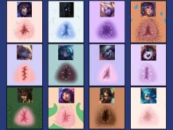ahri anthro anus anus_focus blue_anus blue_eyes blue_hair cassiopeia_du_couteau dark_anus deer_taur female furry gwen_(league_of_legends) hairy hairy_anus kindred lamia league_of_legends lillia_(league_of_legends) lineup lulu_the_fae_sorceress mole mole_on_anus monster_girl multiple_girls naga neeko nidalee poppy purple_anus purple_eyes purple_hair purple_skin riot_games shortstack soraka take_your_pick tristana vampycloud vex_(league_of_legends) white_hair yellow_eyes