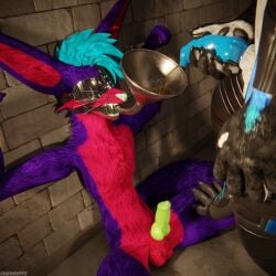 1:1 3d_(artwork) 4k absurd_res animal_genitalia animal_penis anthro anthro_on_anthro arms_tied balls basement biped black_body black_boots black_clothing black_footwear black_fur black_shoes blender_(artwork) blender_cycles blindfold blue_body blue_fur blue_penis bodily_fluids bondage bondage boots bound canid canine canine_genitalia canine_penis canis claws clothed clothing cum cum_drip cum_dripping_from_penis cum_on_penis depth_of_field digital_media_(artwork) dominant dragonplayer dragonplayer_(character) drinking drinking_urine dripping duo erection footwear fox funnel funnel_gag funnel_in_mouth fur gag gagged genital_fluids genitals green_penis grey_body grey_fur hair hi_res inside jacket jex jexouium knot leather leather_boots leather_clothing leather_footwear leather_jacket leather_topwear legwear living_urinal male male/male mammal mccheese178 multicolored_body nude on_ground open_mouth orgasm paws penis purple_body purple_fur red_body red_fur reflection restraints rexouium sex sex_dungeon shoes sitting sitting_on_ground slim slim_anthro slim_male slim_sub smile standing steam submissive submissive_male tail topwear urinal urine urine_in_mouth watersports white_body white_fur