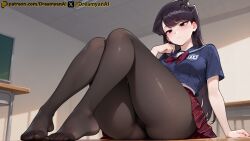 1girls 2025 4k ai ai_assisted ai_generated anime anime_style artist_name barefoot big_breasts black_eyes breasts dark_purple_hair dreamyan_ai expressionless feet female hi_res high_quality high_resolution highres komi-san_wa_komyushou_desu komi_shouko long_hair patreon purple_eyes purple_hair school_uniform schoolgirl seductive seductive_look thick_ass thick_thighs thighhighs thighs uncensored
