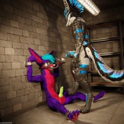 1:1 3d_(artwork) 4k absurd_res animal_genitalia animal_penis anthro anthro_on_anthro arms_tied balls basement biped black_body black_boots black_clothing black_footwear black_fur black_shoes blender_(artwork) blender_cycles blindfold blue_body blue_fur blue_penis bodily_fluids bondage bondage boots bound canid canine canine_genitalia canine_penis canis claws clothed clothing cum cum_drip cum_dripping_from_penis cum_on_penis depth_of_field digital_media_(artwork) dominant dragonplayer dragonplayer_(character) drinking drinking_urine dripping duo erection footwear fox funnel funnel_gag funnel_in_mouth fur gag gagged genital_fluids genitals green_penis grey_body grey_fur hair hi_res inside jacket jex jexouium knot leather leather_boots leather_clothing leather_footwear leather_jacket leather_topwear legwear living_urinal male male/male mammal mccheese178 multicolored_body nude on_ground open_mouth orgasm paws penis purple_body purple_fur red_body red_fur reflection restraints rexouium sex sex_dungeon shoes sitting sitting_on_ground slim slim_anthro slim_male slim_sub smile standing steam submissive submissive_male tail topwear urinal urine urine_in_mouth watersports white_body white_fur