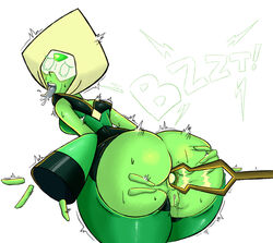 ahe_gao anal artist_request ass female femsub gem_(species) humanoid limb_enhancers multiple_girls peridot_(steven_universe) presenting presenting_hindquarters pussy rear_view steven_universe unseen_character