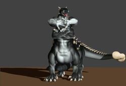 3d 3d_animation animated ankylosaurus balls big_balls big_penis blackpanthress dinosaur dinosaur_taur diphallia diphallism erection hyper luchious male male_only multi_penis original penis scalie solo spikes spinning tail taur turntable_(animation)