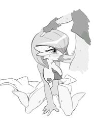 1boy 1girls beacon breasts female female_gardevoir fingering_self full_body gardevoir human human_on_humanoid kneeling male male_human male_human/female_humanoid male_human/female_pokemon masturbation nintendo oral pokemon pokemon_(species) pokemon_rse sex straight twistedterra video_games zenox