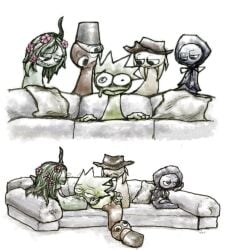 1girls 4boys ahe_gao anal anal_sex aroused bed bisexual biting_lip blush bodily_fluids bowtie brud_(sprunki) bucket_hat cartoon_eyes cartoony color couch couch_sex cowboy_hat crazy crazy_eyes cum cunnilingus desaturated doggy_style duckling_(artist) floating_hands flower_in_hair gangbang gay group group_sex handjob heart hoodie incredibox_mod jevin_(sprunki) laying_down moaning orgasm orgy owakcx_(sprunki) penetration penis pillow piper_perri_surrounded pubic_hair pussy rough_sex sex smile spiky_hair sprunki straight sweat sweatdrop tunner_(sprunki) vagina vaginal_penetration vineria_(sprunki) white_background wig