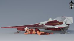 1girls 3d ahsoka_tano alien astromech_droid boots clone_wars dc15-a female female_only gloves jedi jedi_padawan laying_down laying_on_ground on_floor orange_body orange_skin pinup pinup_(style) pinup_girls pinup_pose simple_background skirt solo spacecraft spaceship star_wars the_clone_wars:_season_one togruta tubetop