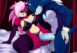 ai_generated ass blue_body breasts incest incest_(lore) magenta_fur male/female pink_hair sex sonia_the_hedgehog sonic_(series) sonic_the_hedgehog sonic_the_hedgehog_(series) sonic_underground sonic_x_sonia straight veiny_penis