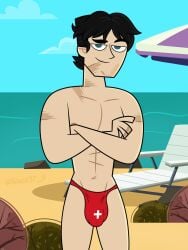 beach big_dick big_penis black27-0 bug bulk bulky disventure_camp gay male penis tom_(disventure_camp)