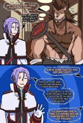 2d_(artwork) apoelayoshi7 black_nails english english_dialogue english_text furry_male muscles muscular page_12 re:zero_kara_hajimeru_isekai_seikatsu ricardo_welkin tall_male text text_bubble