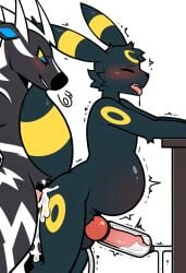 2boys ai_generated anal anal_sex cum cum_in_ass cum_inflated_belly cum_inside eeveelution gay inflation nai_diffusion novelai penis_milking penis_milking_machine pokemon pokemon_(species) self_upload umbreon weedvee420 zebstrika