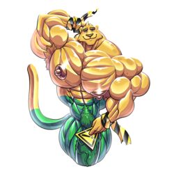 1boy abs armpit_hair balls biceps big_muscles feline ginga humanoid_penis hyper hyper_muscles hyper_penis jaguar male male_only mammal muscular nipples nude pecs penis pubes solo the_fabulous_croissant wolfiecanem