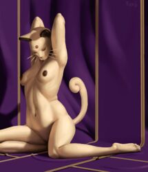 2015 anthro breasts female furry nintendo nipples persian pienji pokemon solo