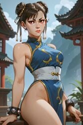 2d ai_generated asian asian_female chun-li clothed video_game_character