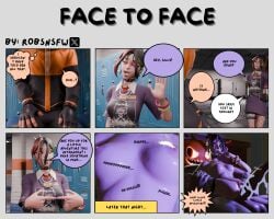 1boy 1girls breasts comic_page cum_in_pussy fortnite green_eyes helsie_(fortnite) horny_female light-skinned_female light-skinned_male multicolored_hair nude punk_(fortnite) robsnsfw