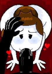 1boy1girl 1monster 2d 2d_artwork all_fours ambiguous_fluids black_body black_goo black_slime blowjob blush brown_hair cocksleeve digital_art digital_drawing digital_media doors_(roblox) dot_eyes dripping goo_creature grabbing grabbing_head gripping_hair hands_on_ground heart hearts holding_head huge_cock lsplashgames monster monster_cock oc on_knees oral oral_penetration oral_sex original_character penis penis_in_mouth pixel_art ponytail red_background roblox roblox_avatar roblox_game roblox_horror_games robloxian secretarts seek_(doors) self_upload slime_monster struggling sucking_penis teratophilia tired_eyes white_body white_skin