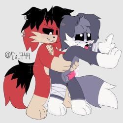 anthro anthro_on_anthro anthro_only black_sclera critters_(poppy_playtime) eli_744_(artists) furry_only no_humans oc ocs poppy_playtime poppy_playtime_(chapter_3) sex smiling_critters tagme white_pupils