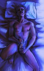 2d completely_nude completely_nude_male dragon_age dragon_age_the_veilguard elderly_male emmrich_volkarin laying_down laying_on_bed male male_only masturbating masturbation nude nude_male s37spicy solo solo_focus solo_male tagme