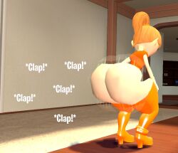 3d bubble_butt female_only human_only kaibernation meggy_spletzer ponytail_meggy smg4