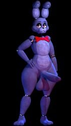 3d 3d_(artwork) 3d_model 3d_render big_ass big_balls big_butt big_hips big_penis bonnie_(fnaf) bunny bunny_ears femboy five_nights_at_freddy's fnaf rabbit rabbit_ears rukoqen