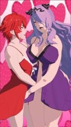 3d camilla_(fire_emblem) fingering fire_emblem fire_emblem_fates gunchapred hinoka_(fire_emblem) nightgown reds_light_district source_filmmaker tagme yuri