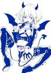 androgynous bob_cut clothing demon femboy heels incubus lio_fotia male promare short_hair succubus succubus_horns succubus_tail twink