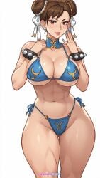 ai_generated ai_loverhoney bikini chun-li large_breasts street_fighter thick_thighs