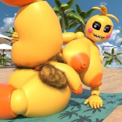 1futa 3d adri164 anus areola areolae balls big_breasts five_nights_at_freddy's five_nights_at_freddy's_2 futanari hairy hairy_ass hairy_balls huge_breasts nipples one_leg_up penis solo solo_futa tagme toy_chica_(fnaf) toy_chica_(love_taste) yellow_body