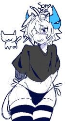 1boy artist_request femboy gay no_pants panties phighting roblox roblox_game robloxian rocket_(phighting) shirt source_request tagme thighhighs twink