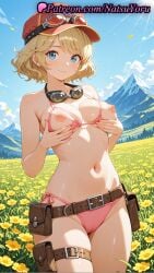 1girls 2025 ai ai_assisted ai_generated anime anime_style bangs bare_arms bare_shoulders belt belt_pouch bikini blonde_hair blue_eyes blue_sky blush breast_hold breast_lift breasts breasts_out brown_belt buckle bust busty cameltoe cindy_aurum cleavage closed_mouth clothes_pull cloud collarbone cowboy_shot day eyewear_on_headwear female female_focus female_only female_solo field final_fantasy final_fantasy_xv flower flower_field flowers goggles goggles_around_neck goggles_on_headwear grabbing_own_breast groin halterneck hat hentai hi_res high_quality high_resolution highres large_breasts looking_at_viewer medium_breasts mountain mountainous_horizon natsuyoru navel nipples nipples_outside outdoors patreon petals pink_bikini pouch red_headwear short_hair side-tie_bikini_bottom skindentation sky smile solo solo_female stable_diffusion standing stomach string_bikini swept_bangs swimsuit thigh_pouch thigh_strap thighs uncensored_nipples voluptuous voluptuous_female yellow_flower