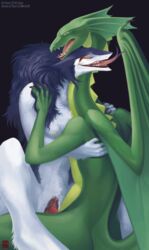 dragon duo female male open_mouth original penetration penis pussy rain_silves sergal slither straight tongue tongue_out trancy_mick vaginal_penetration wings