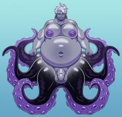 anime anime_boy azul_ashengrotto belly cecaelia cephalopod cephalopod_humanoid chubby fanart fat fat_man hairy hairy_male male man manboobs merfolk mermaid merman monster monster_boy moobs obese obese_male octopus octopus_boy octopus_humanoid octopus_tentacle octopus_tentacles tentacle tentacle_monster tentacles twisted_wonderland ursulo_seabear