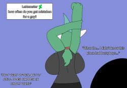 big_breasts breasts creatures_(company) female female_gallade gallade game_freak gen_4_pokemon generation_4_pokemon huge_breasts misgendering nintendo pokemon pokemon_dppt rule_63 solo thick_thighs washydarkmode wide_hips