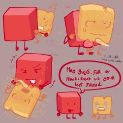 2boys 3_poses aftershock anal anal_sex animate_inanimate artist_name artist_signature balls ballsack battle_for_bfb battle_for_bfdi battle_for_dream_island bfb bfdi big_balls big_penis block blocky_(bfdi) blocky_body blush blush_lines blushing_male claws comedy crying crying_with_eyes_closed cum dialogue dominant dominant_male enjoying enjoying_sex funny gay gay_anal gay_domination gay_sex heart heart-shaped_pupils jacknjellify jnj loud_moans male male/male maledom malesub moaning moaning_in_pleasure movement_lines non-human nonhuman object_show object_show_community object_shows osc penis soft_shading submissive submissive_male sweat sweatdrop tears_of_pleasure tentacle tentacle_penis tentadick tpot wimpy_boy wood woody_(bfdi) yaoi