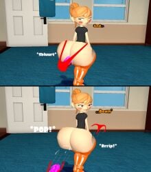 bubble_butt female_only human_only kaibernation meggy_spletzer ponytail_meggy smg4