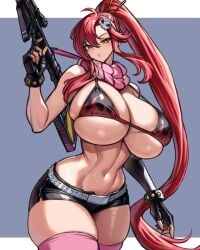 1girls big_breasts big_breasts child_bearing_hips curvy_female female_only gainax long_hair red_hair studio_trigger tengen_toppa_gurren_lagann wolffeld_price yellow_eyes yoko_littner