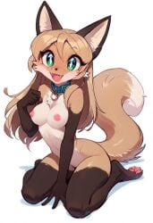 ai_generated anthro averi_(fiddleafox) female female_only fox furry furry_female horny horny_female solo