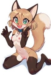 ai_generated anthro averi_(fiddleafox) female female_only fox furry furry_female horny horny_female solo