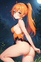 ai_generated ass ass_focus female nude original_character pornjester936 red_hair white_skin