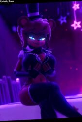 1girls 3d ai_generated animated animatronic animatronic_female big_breasts blue_eyes breasts fap_nights_at_frenni's fazclaire's_nightclub female five_nights_at_freddy's fnaf fredina's_nightclub frenni frenni_(cryptia) frenni_(cryptiacurves) frenni_fazclaire no_humans no_nudity no_sex shorter_than_10_seconds solo tagme vertical_video video