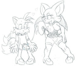 1boy 1girls balls breasts collar crossdressing crossplay elbow_gloves extraspecialzone female female_anthro femdom fur furry_tail gloves leash male male_anthro malesub multiple_tails penis pussy rouge_the_bat rouge_the_bat_(cosplay) sonic_(series) straight tail tails