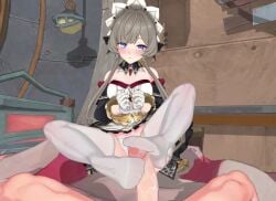 1boy 1girls 3d aether_(genshin_impact) animated ass blue_eyes breasts breasts_out creampie cum cum_in_pussy cum_on_feet feet female fingering footjob genshin_impact hoyoverse long_video longer_than_4_minutes maid maid_outfit mal male male/female male_penetrating male_penetrating_female mihoyo missionary_position panties panties_aside pussy pussy_fingering sandrone_(genshin_impact) small_breasts soles sound sound_effects stockings straight tagme thighhighs tickling tied_hands vaginal_penetration video wrist_grab yuluer