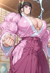tsuyuri kanao from demon slayer by anime muscle