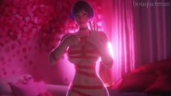 1girls 3d animated bouquetman looking_at_viewer reina_mishima sex_gesture tagme tekken tekken_8 video