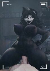 1boy 1girls 3d adorable animated big_breasts black_body breasts cowgirl_position female friendlymonster huge_breasts light-skinned_female light_skin longer_than_10_seconds looking_at_viewer mal0 male malo pov pussy scp-1471 scp-1471-a scp-1471-a_(da.nilkaz) scp_foundation shorter_than_30_seconds skull_head sound straight tagme thick_thighs vaginal_penetration vertical_video video