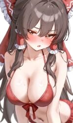 hakurei reimu from touhou by yunka117