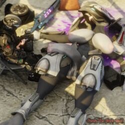 1boy 1futa 3d alien alien_futa cheshii_(artist) death energy_weapon futa_death futanari guro halo_(series) human intersex knife larger_futa male masturbation melee_weapon penis precum purple_blood ranged_weapon sangheili stabbed tagme unusual_penis weapon